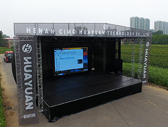 Customizable mobile stage trailer for festivals, concerts, and roadshows